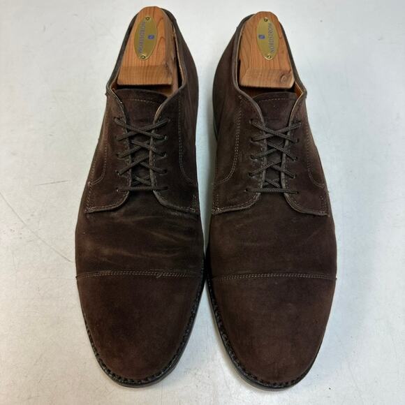 FULLY RESOLED Alden x Brooks Brothers 2293 Brown Suede Cap Toe Derby MiUSA 8.5 D main image 12